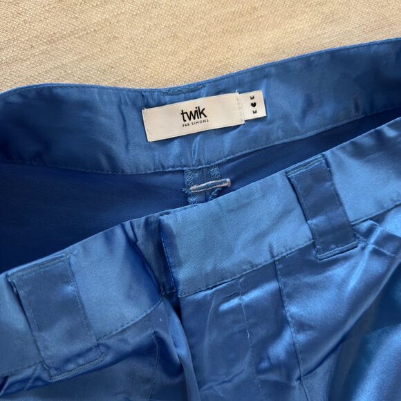 Simons TWIK Royal Blue Wide Leg Cargo Pants (Size Medium) - Picture 4 of 11
